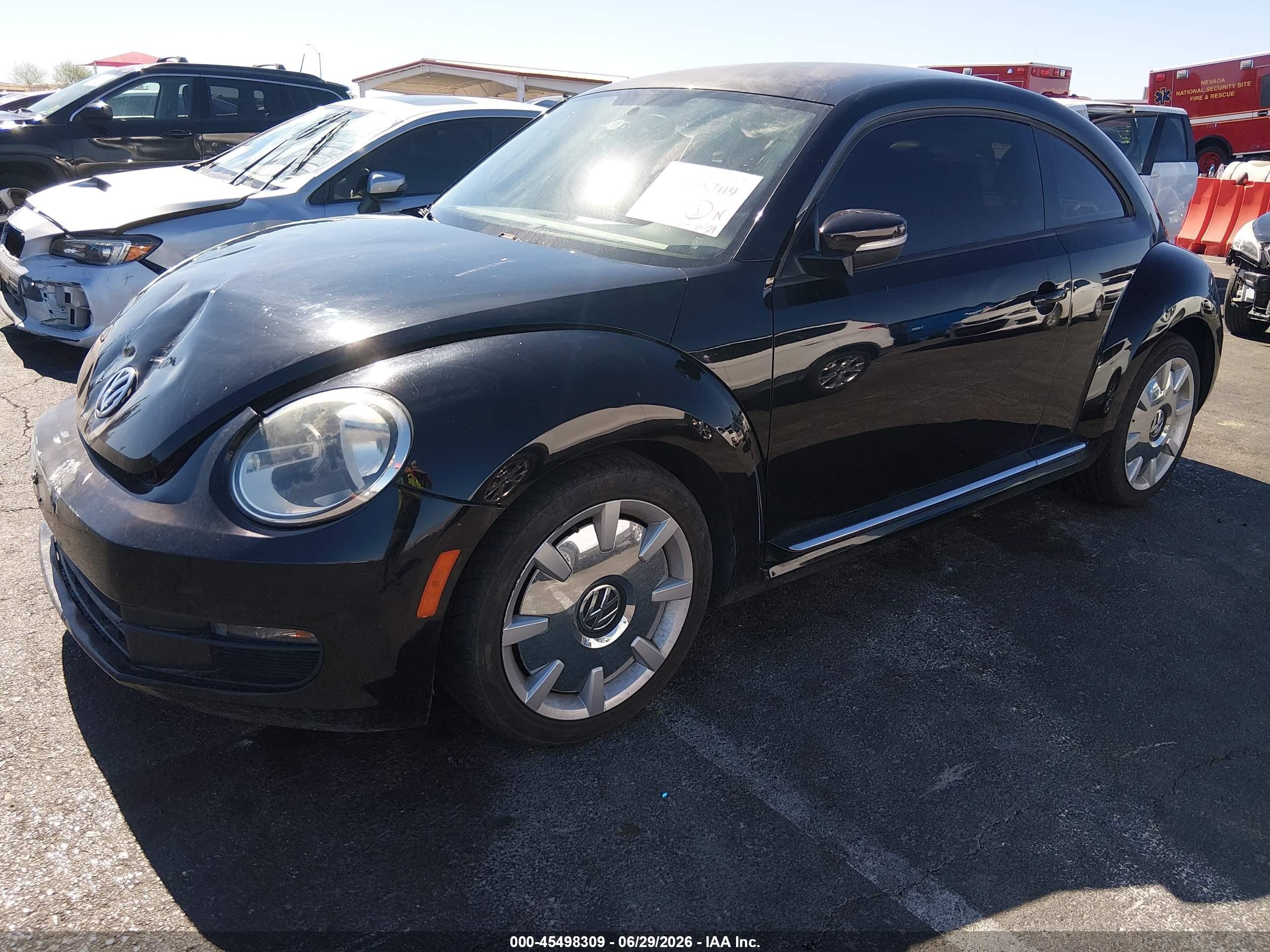 2012 Volkswagen Beetle 2.5l Black vin: 3VWJP7AT0CM629189