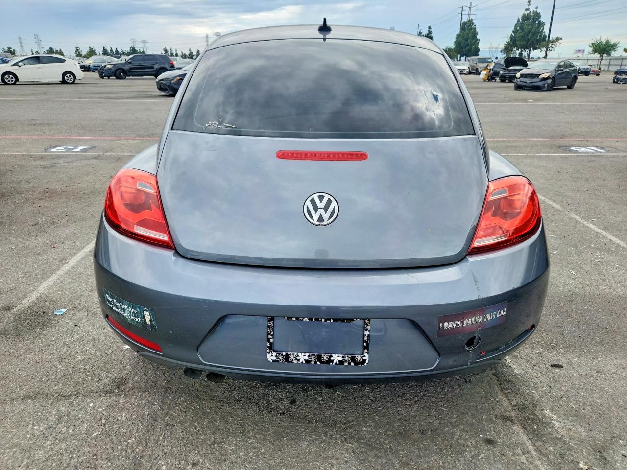 2012 Volkswagen Beetle Gray vin: 3VWJP7AT0CM629676