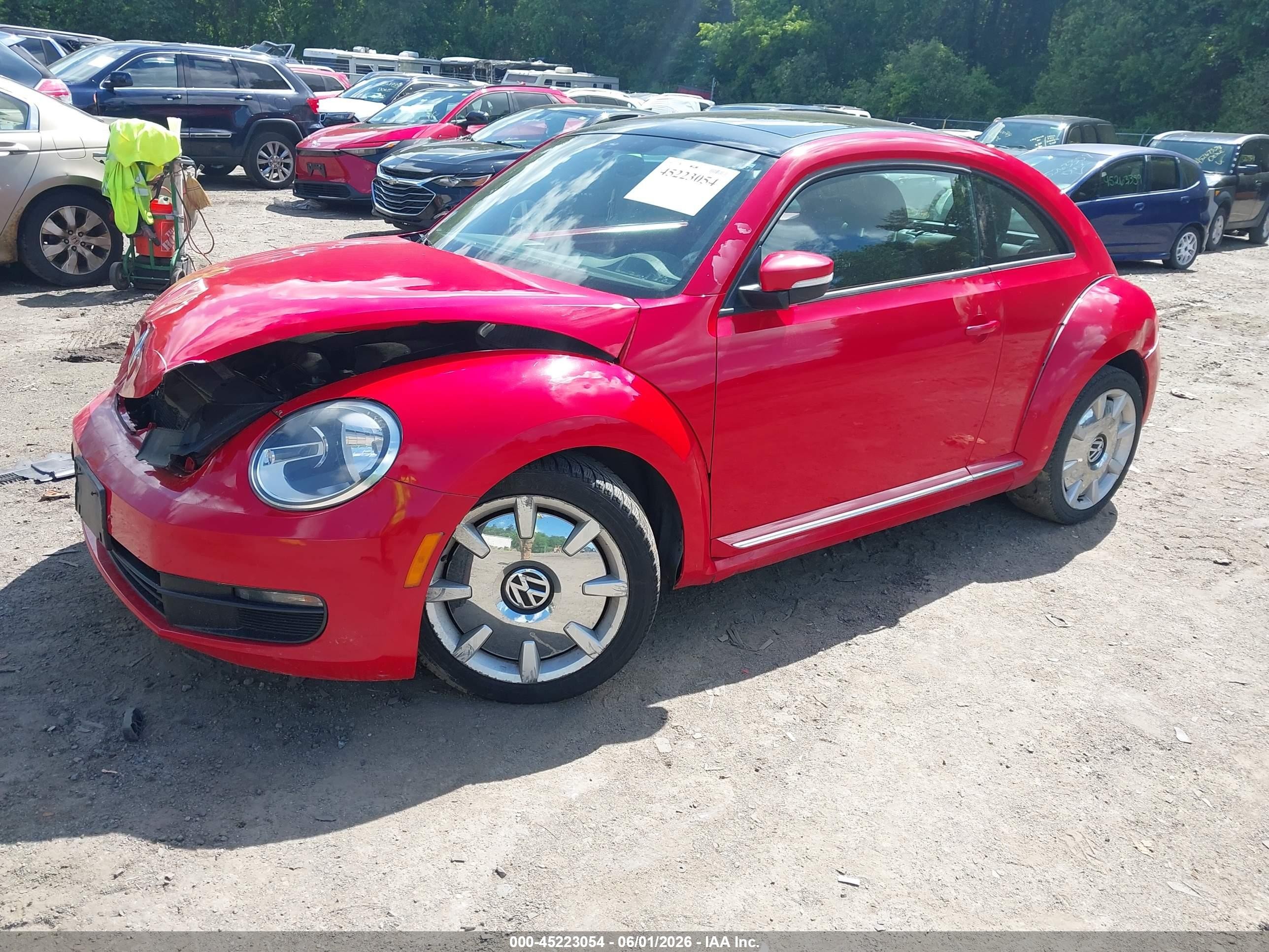 2012 Volkswagen Beetle 2.5l Красный vin: 3VWJP7AT0CM641777