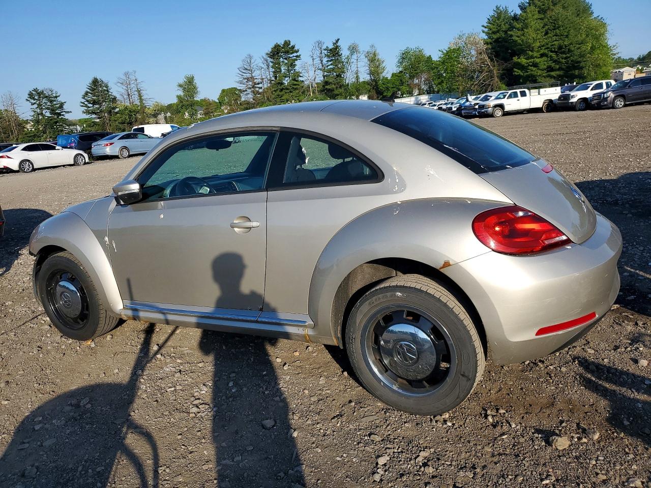 2013 Volkswagen Beetle Silver vin: 3VWJP7AT0DM606559
