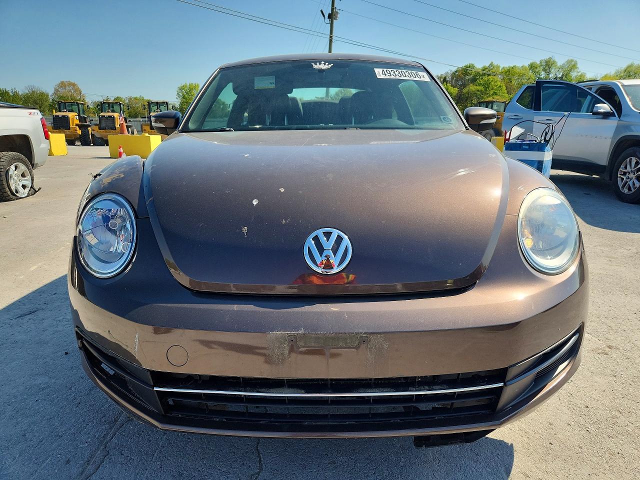 2013 Volkswagen Beetle Brown vin: 3VWJP7AT0DM631266