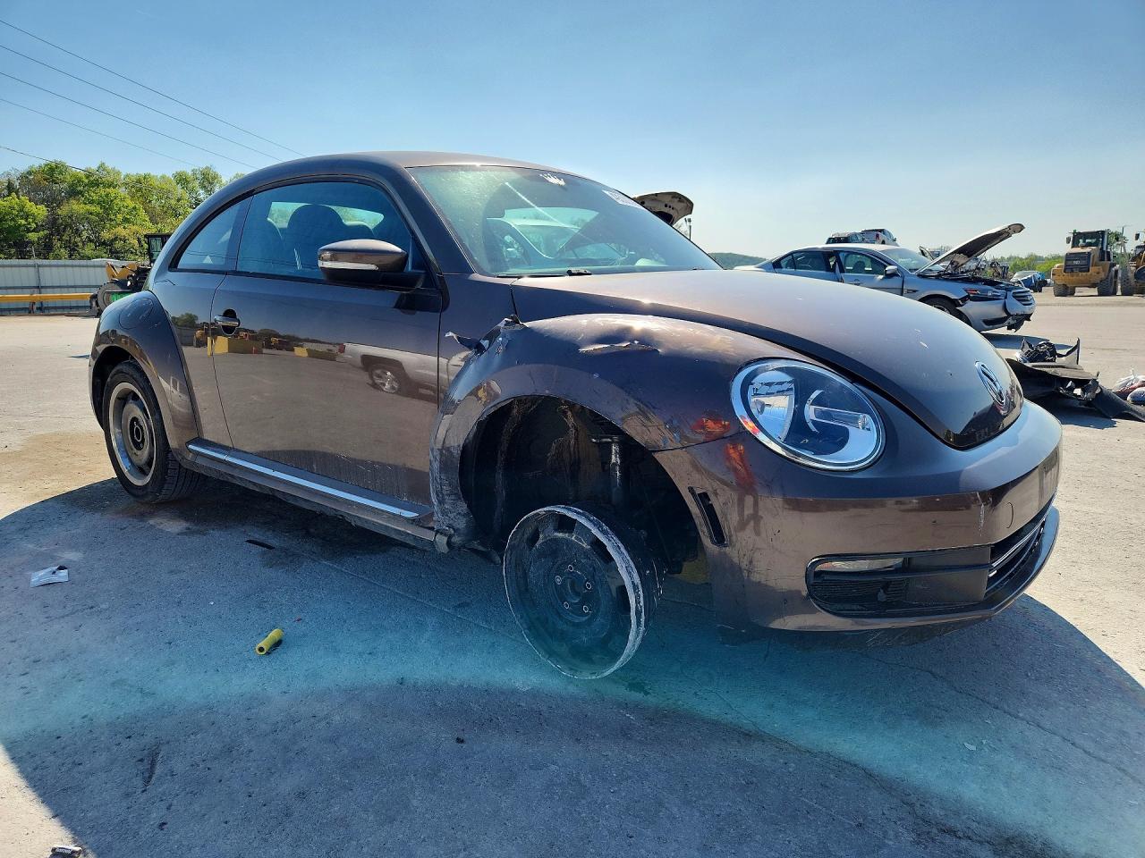 2013 Volkswagen Beetle Brown vin: 3VWJP7AT0DM631266