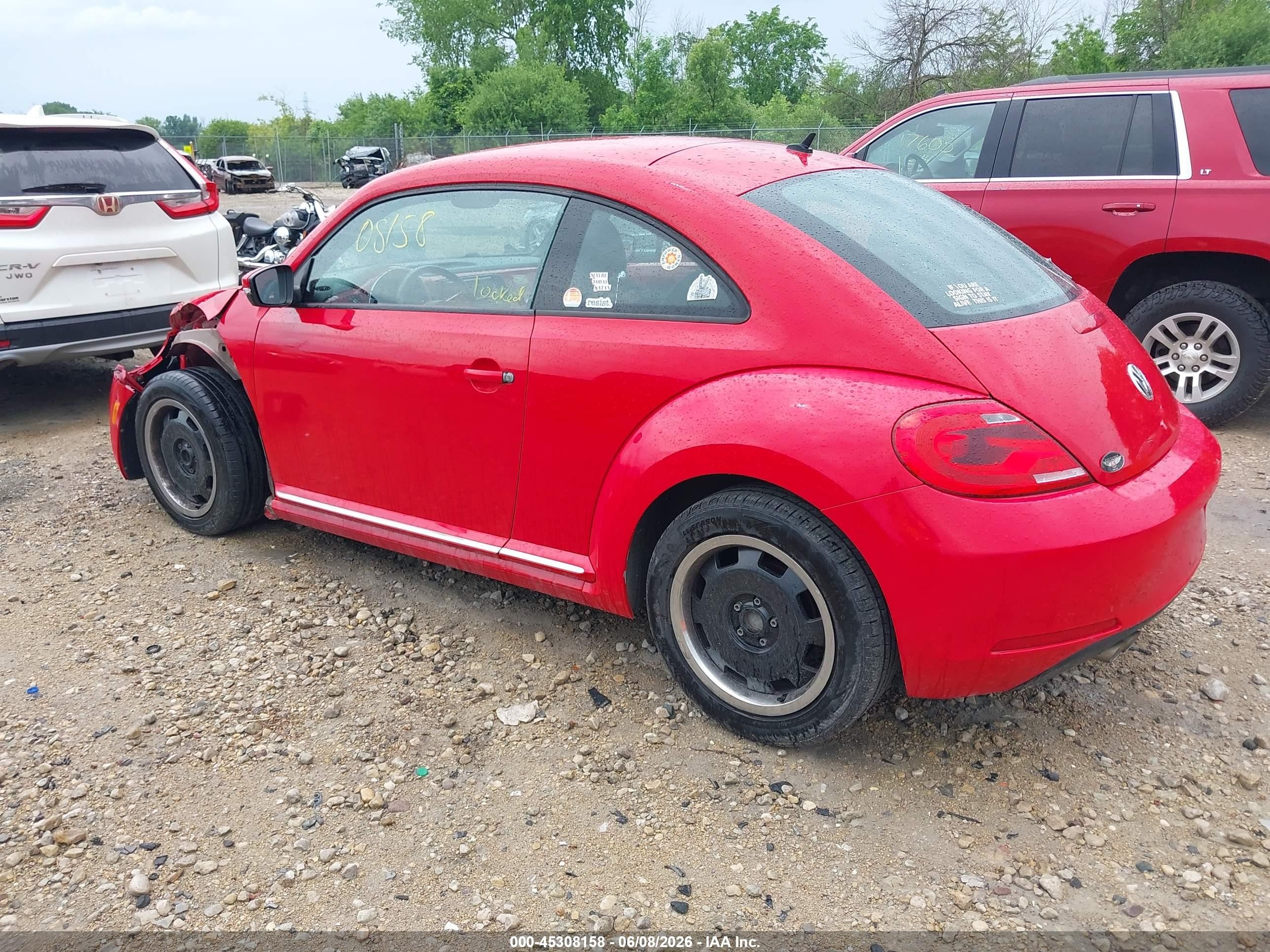 2012 Volkswagen Beetle 2.5l Красный vin: 3VWJP7AT1CM601059