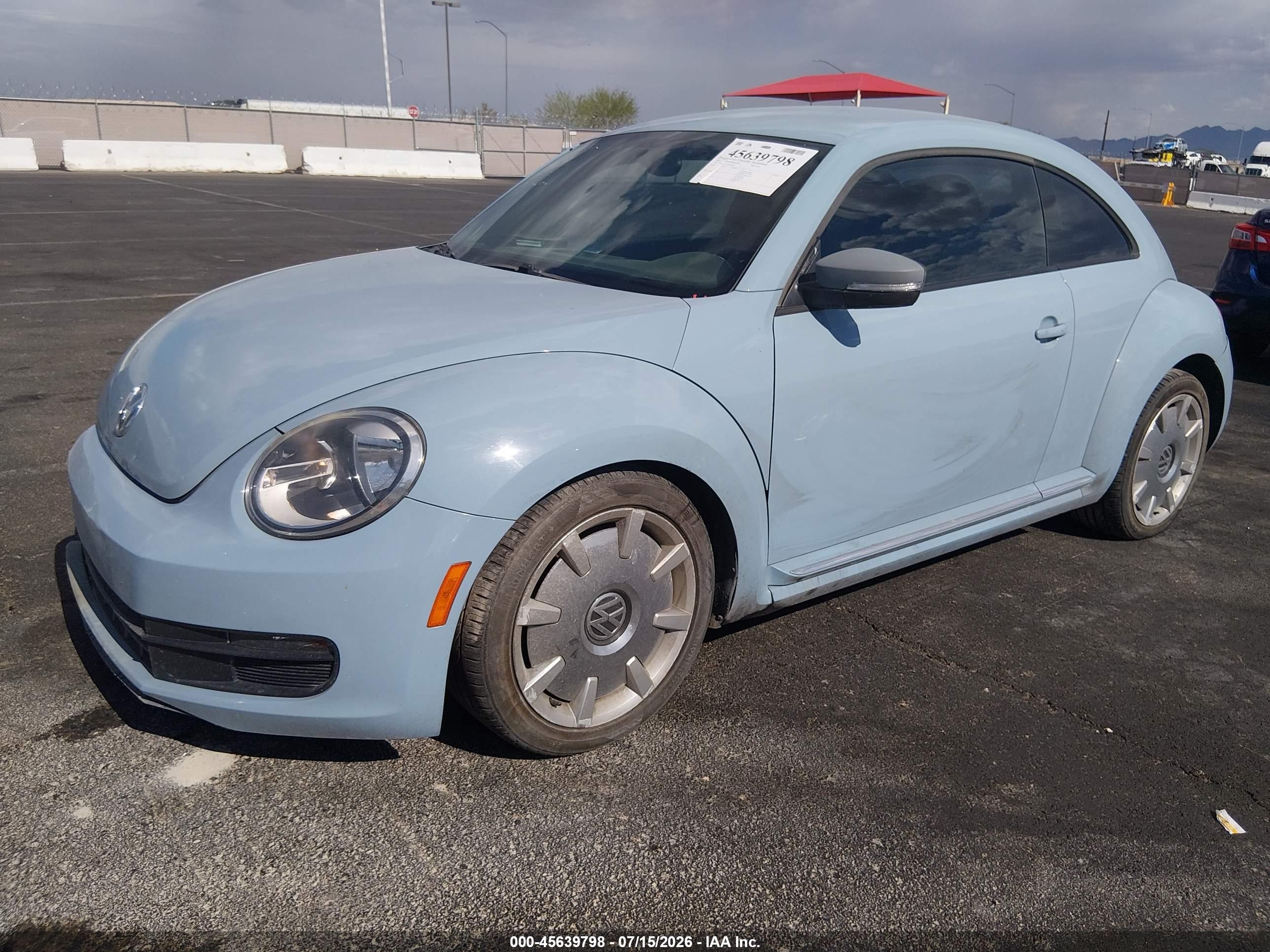 2012 Volkswagen Beetle 2.5l Light Blue vin: 3VWJP7AT1CM654232
