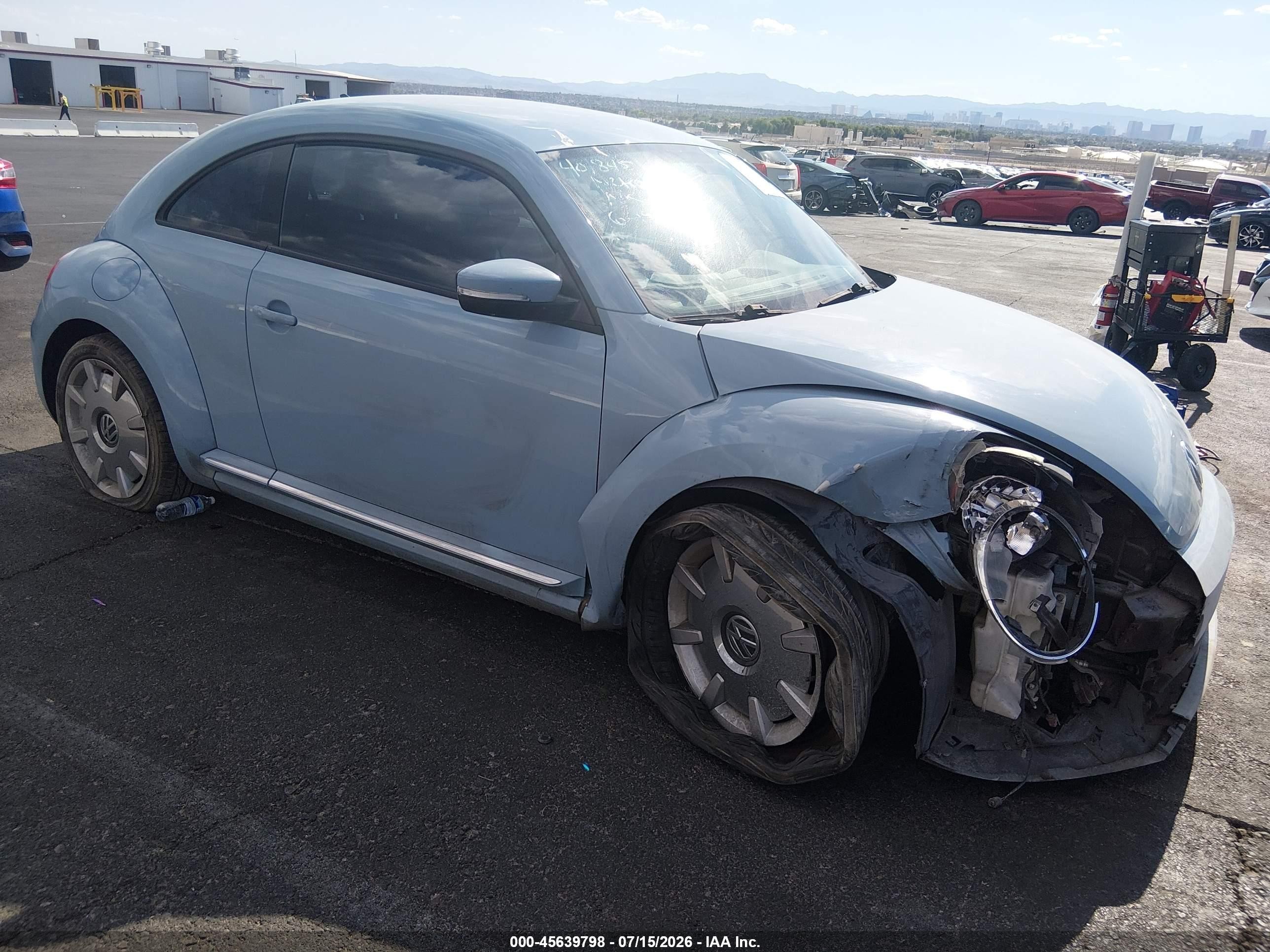 2012 Volkswagen Beetle 2.5l Light Blue vin: 3VWJP7AT1CM654232