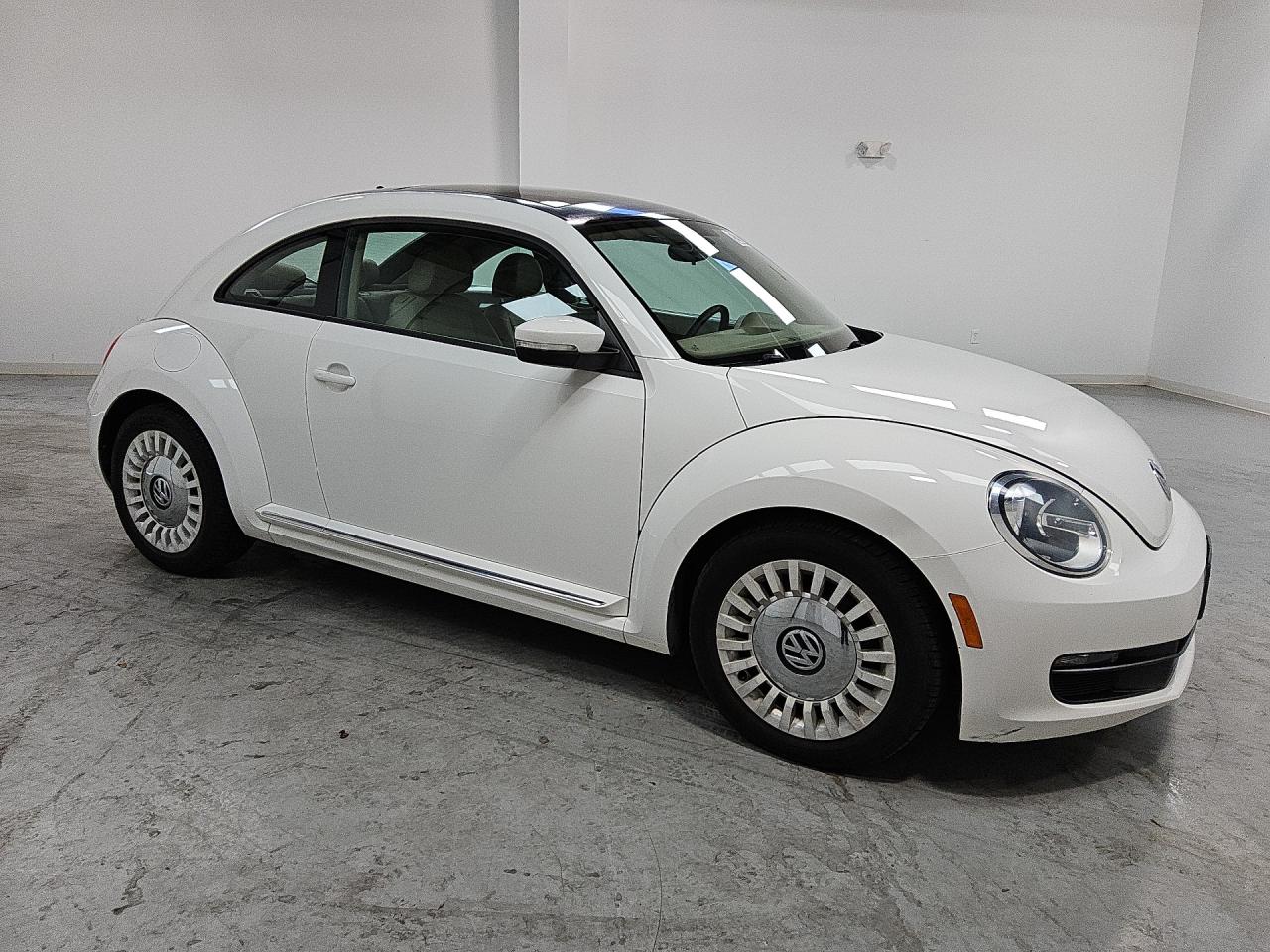 2014 Volkswagen Beetle White vin: 3VWJP7AT1EM623307 Damage: Front Bumper/Cover, Heavy Scratch, 3 To 4 Inches