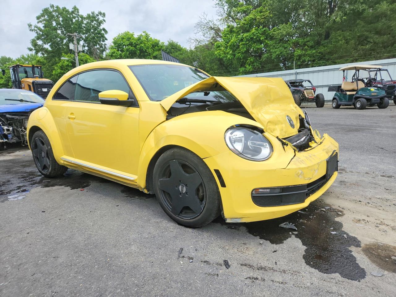 2012 Volkswagen Beetle Желтый vin: 3VWJP7AT2CM602527