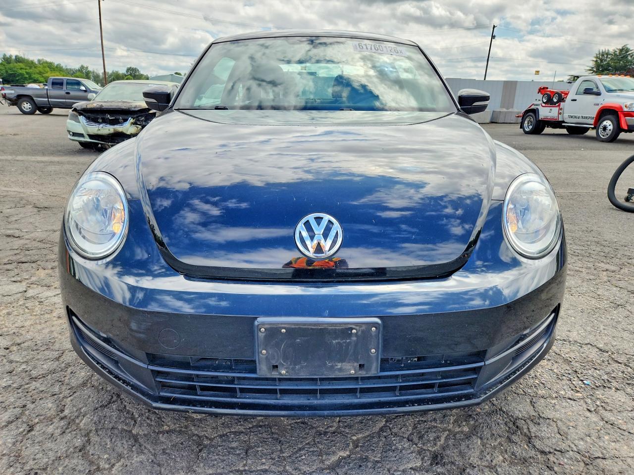 2012 Volkswagen Beetle Black vin: 3VWJP7AT2CM617531