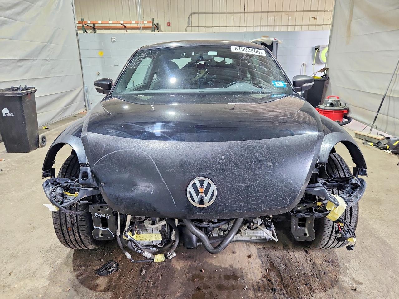 2012 Volkswagen Beetle Black vin: 3VWJP7AT2CM618114