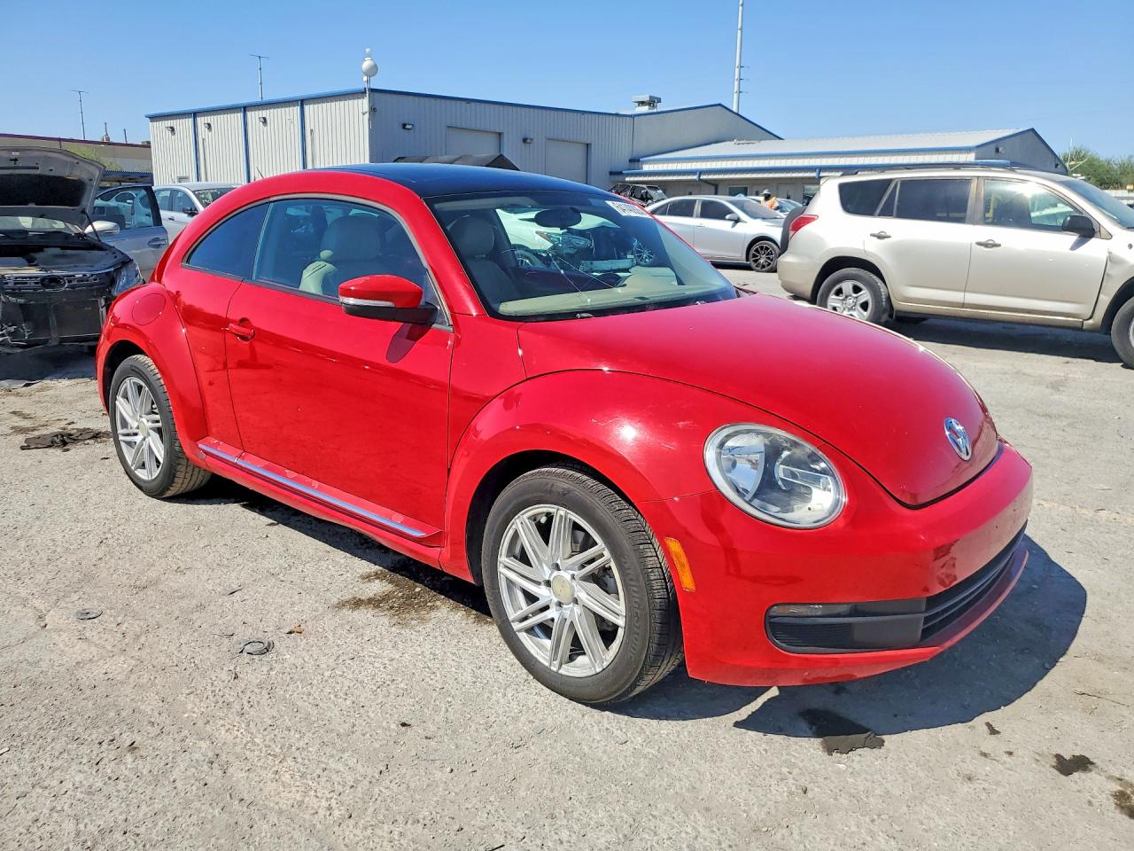 2013 Volkswagen Beetle Red vin: 3VWJP7AT2DM619636