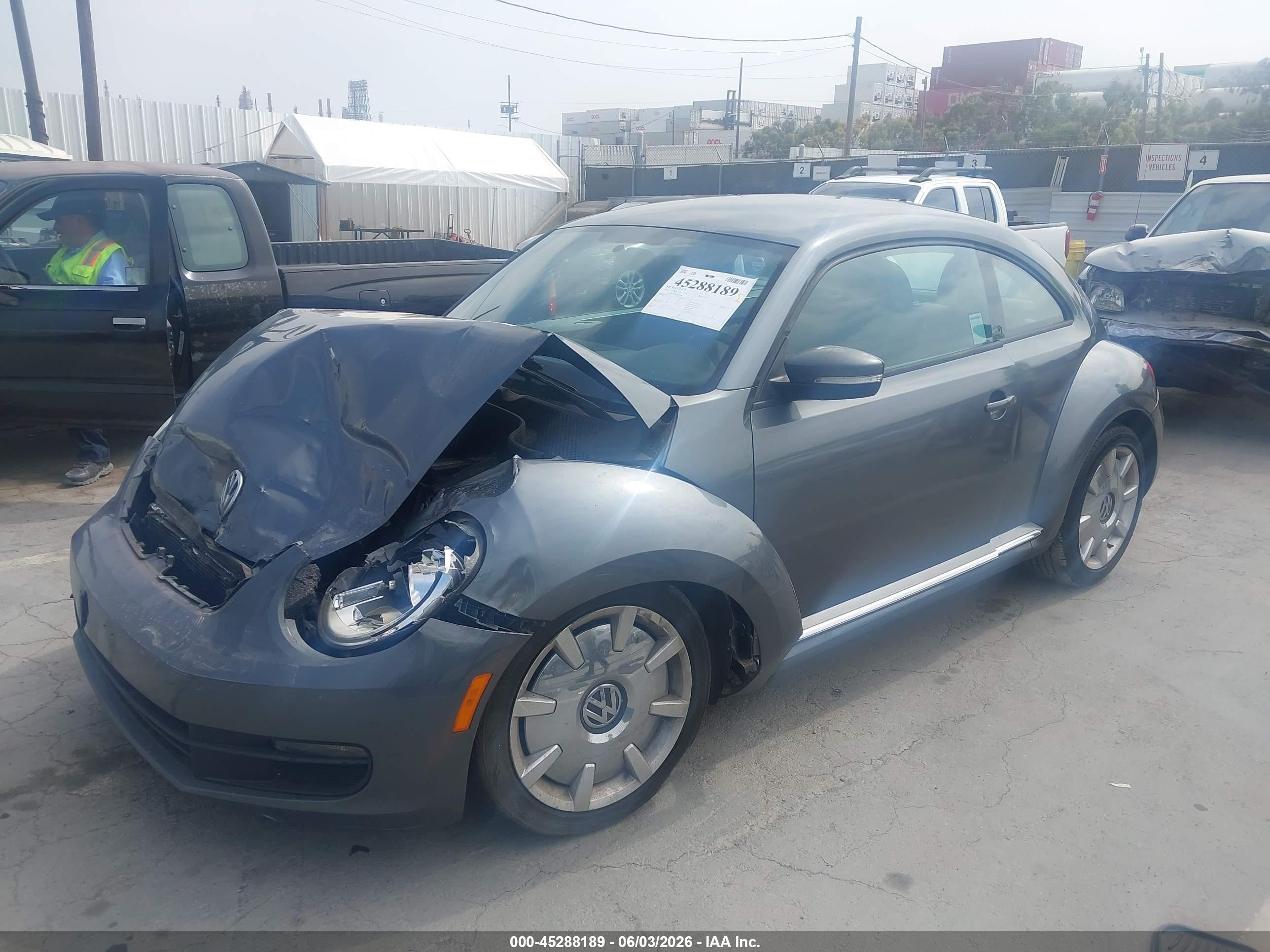 2012 Volkswagen Beetle 2.5l Gray vin: 3VWJP7AT3CM660467