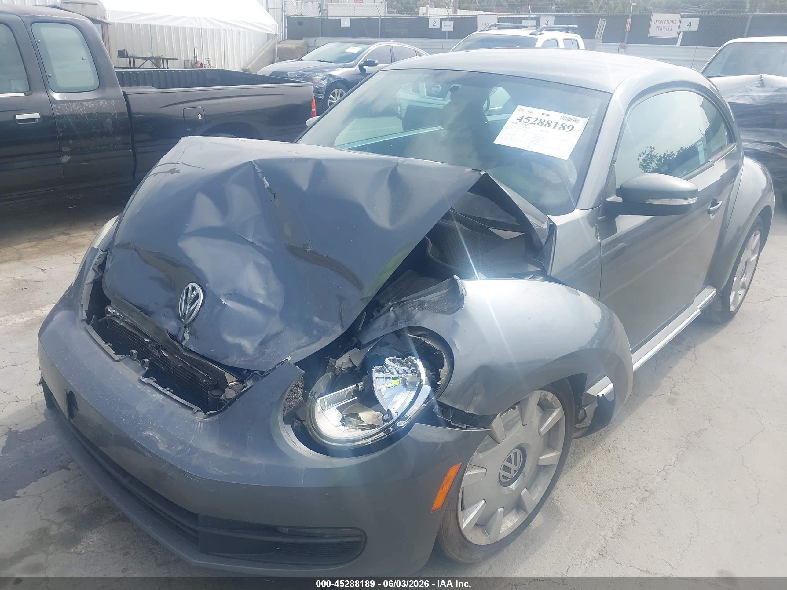 2012 Volkswagen Beetle 2.5l Gray vin: 3VWJP7AT3CM660467