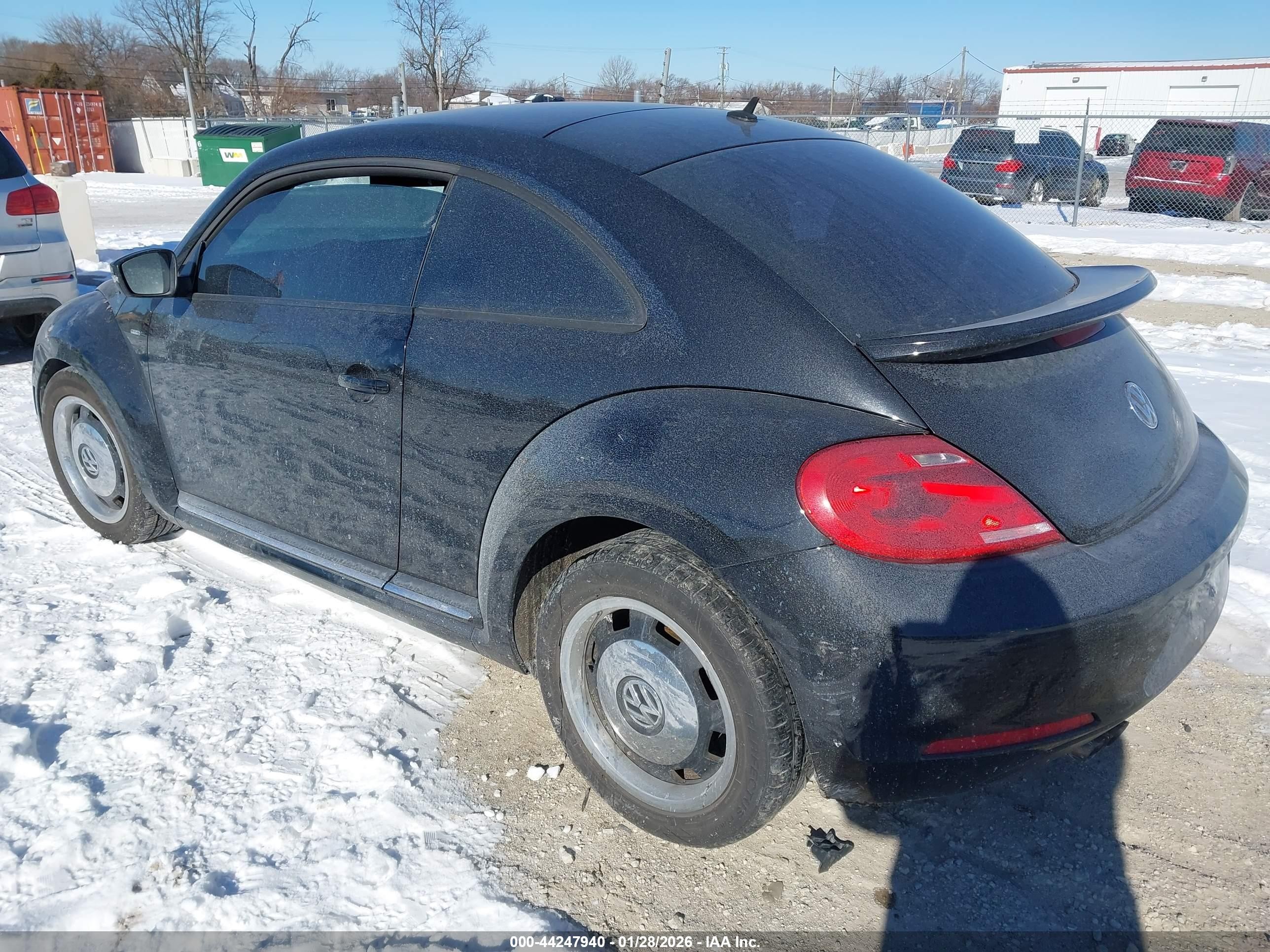 2012 Volkswagen Beetle 2.5l Black vin: 3VWJP7AT4CM623346