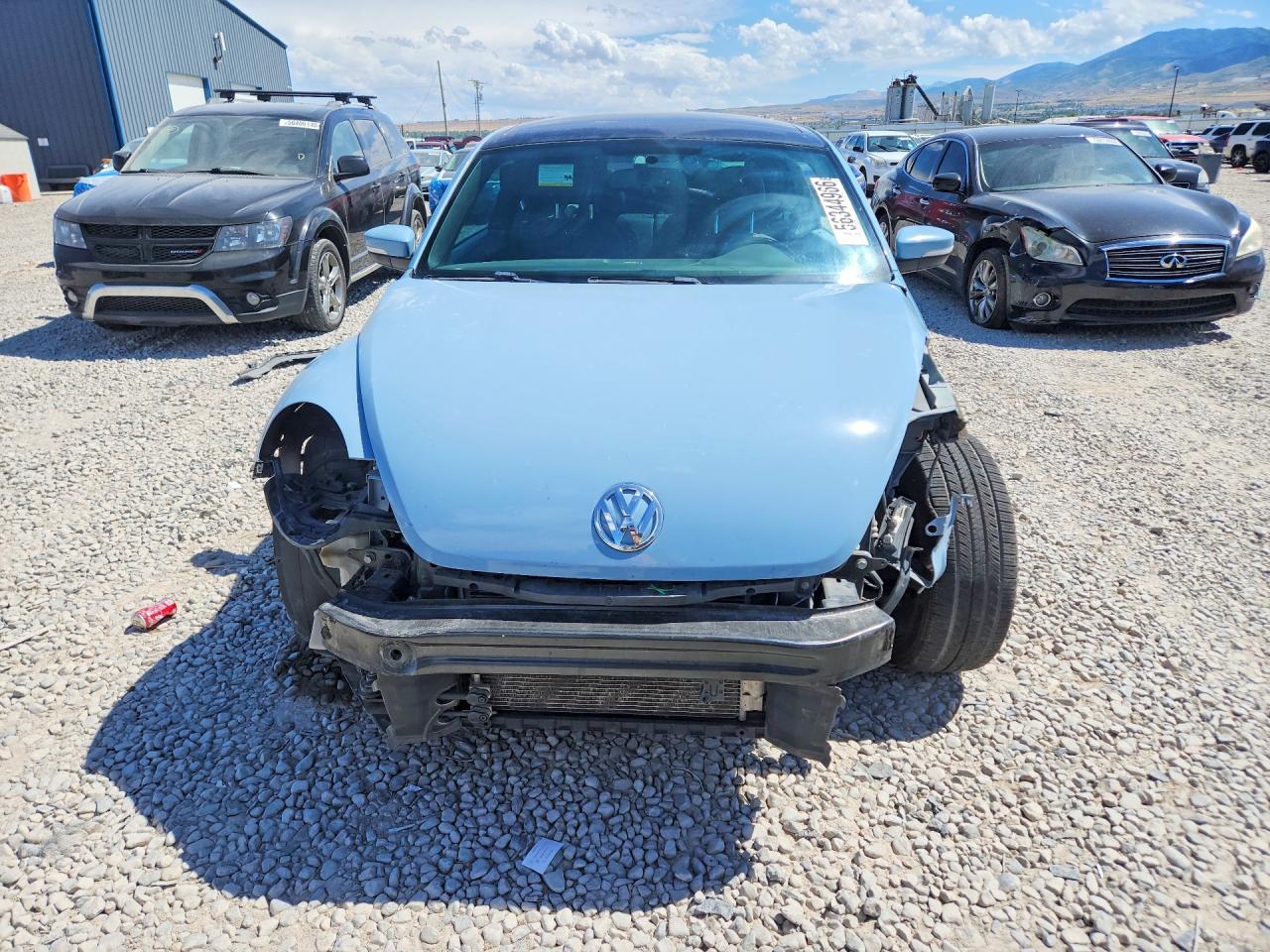2013 Volkswagen Beetle Blue vin: 3VWJP7AT4DM623137