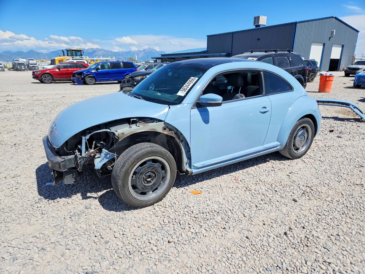 2013 Volkswagen Beetle Blue vin: 3VWJP7AT4DM623137