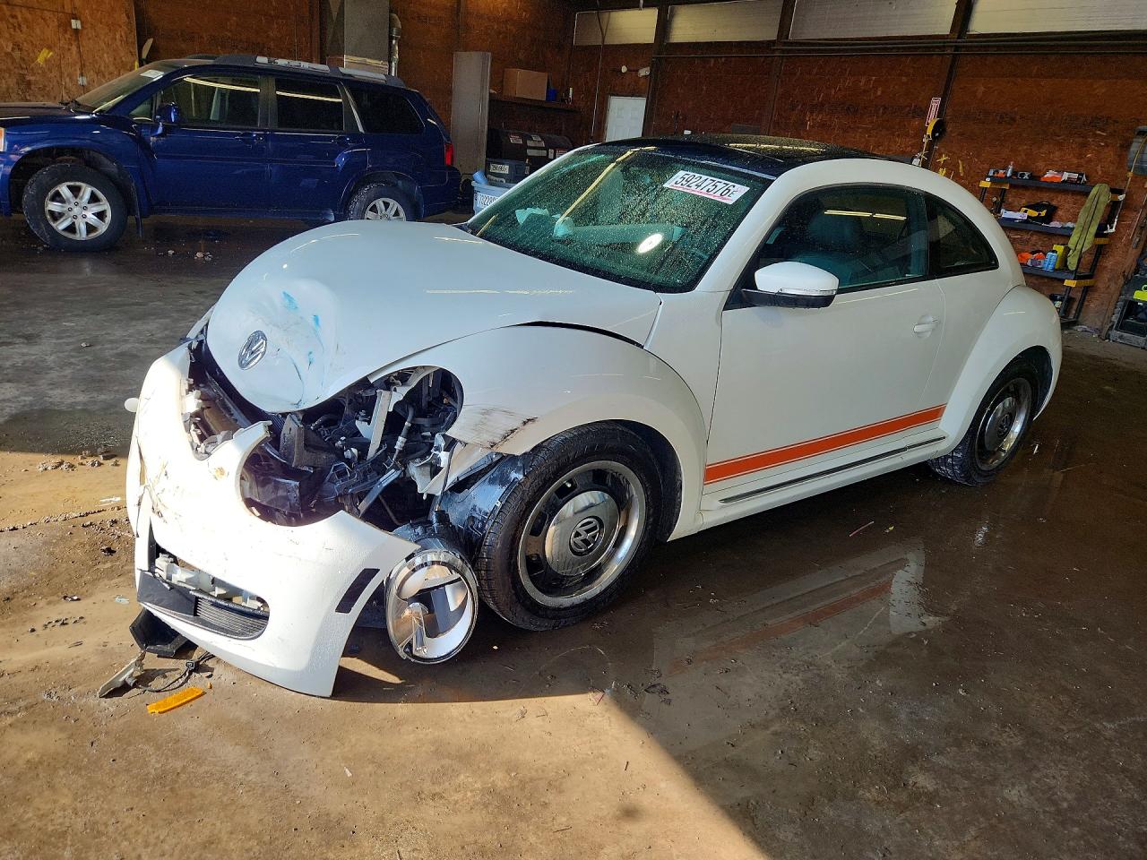 2013 Volkswagen Beetle White vin: 3VWJP7AT4DM630217