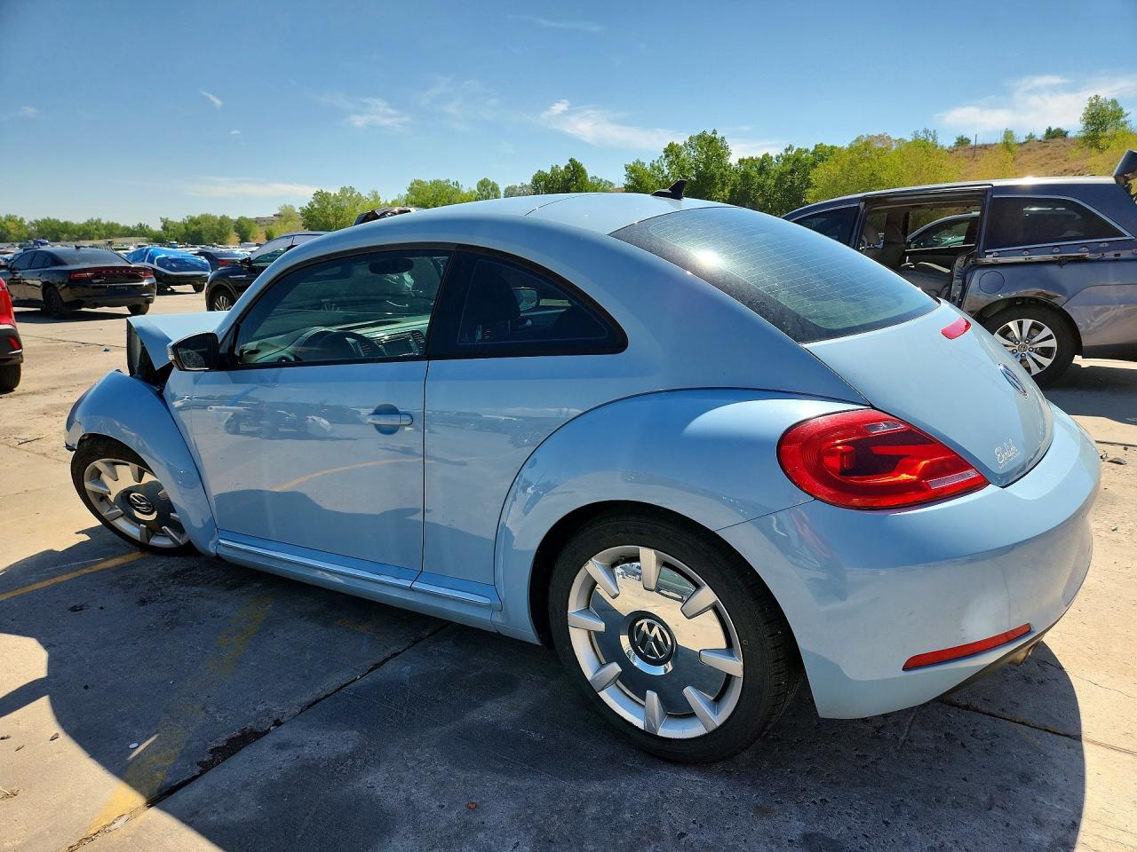 2012 Volkswagen Beetle Blue vin: 3VWJP7AT5CM603851