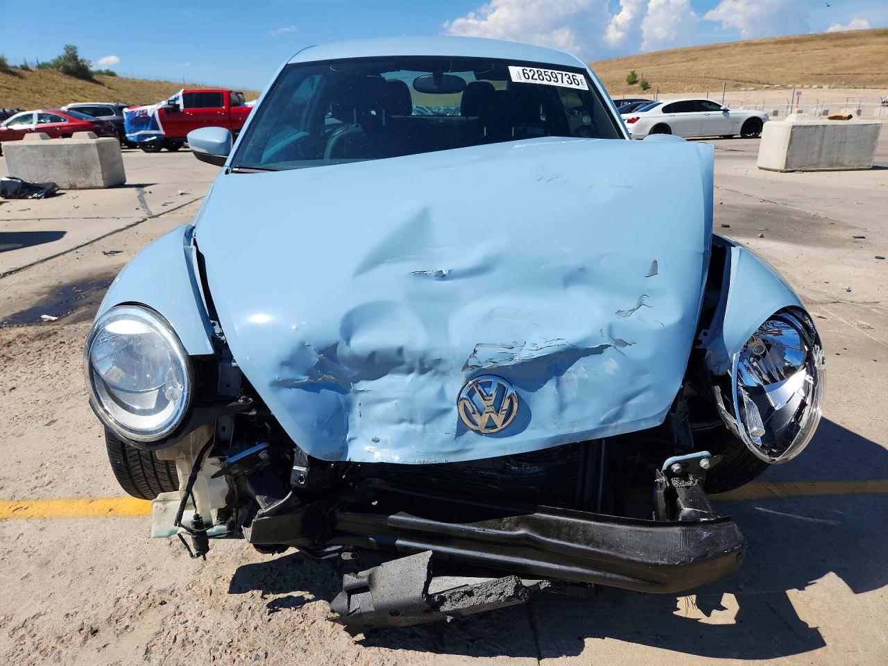 2012 Volkswagen Beetle Blue vin: 3VWJP7AT5CM603851