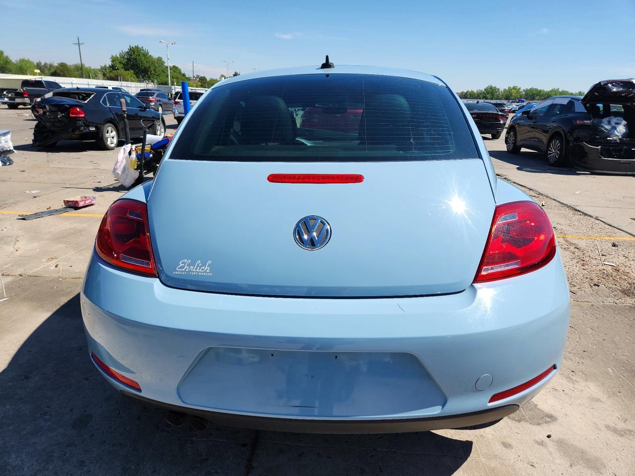 2012 Volkswagen Beetle Blue vin: 3VWJP7AT5CM603851