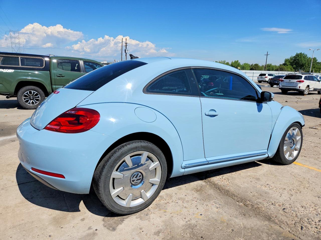 2012 Volkswagen Beetle Blue vin: 3VWJP7AT5CM603851