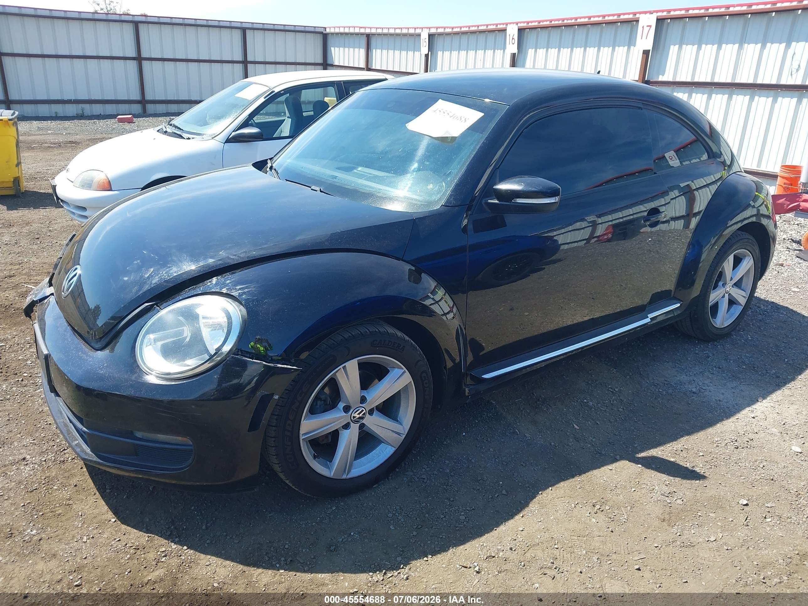 2012 Volkswagen Beetle 2.5l Dark Blue vin: 3VWJP7AT5CM606698
