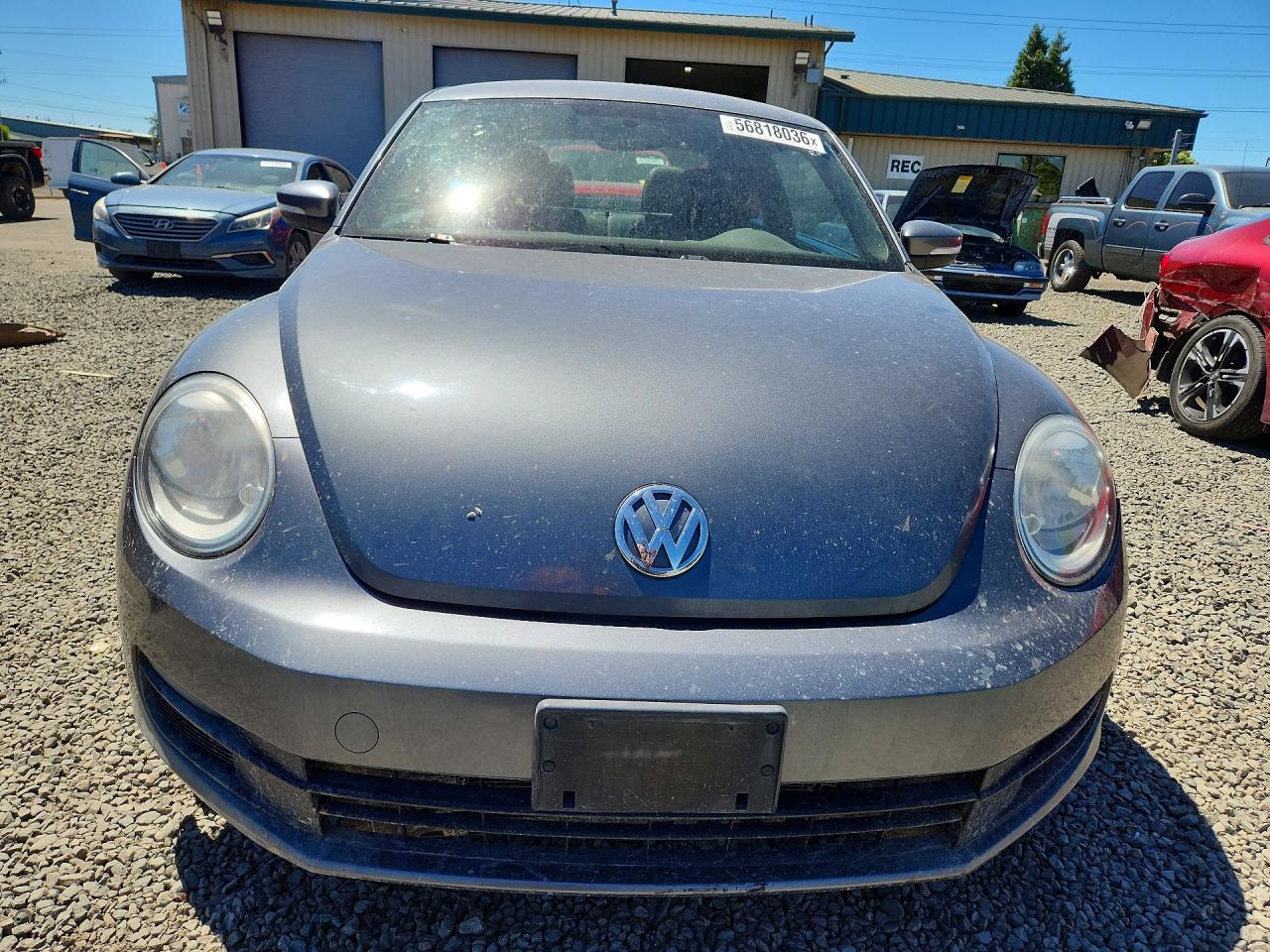 2012 Volkswagen Beetle Gray vin: 3VWJP7AT5CM614980