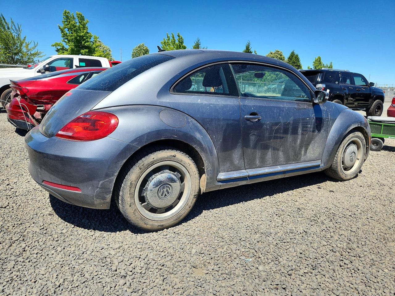 2012 Volkswagen Beetle Gray vin: 3VWJP7AT5CM614980