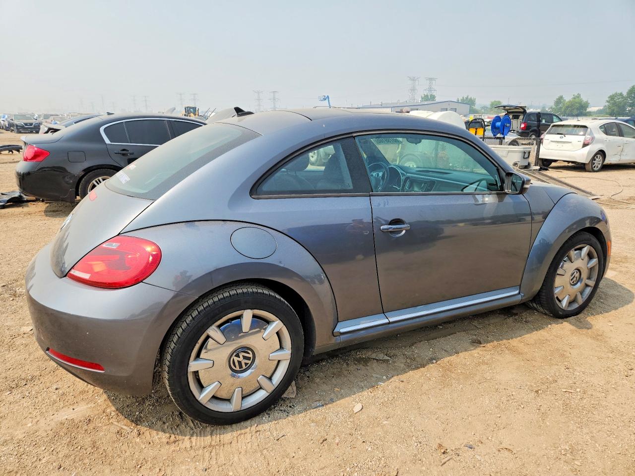2014 Volkswagen Beetle Gray vin: 3VWJP7AT5EM613587