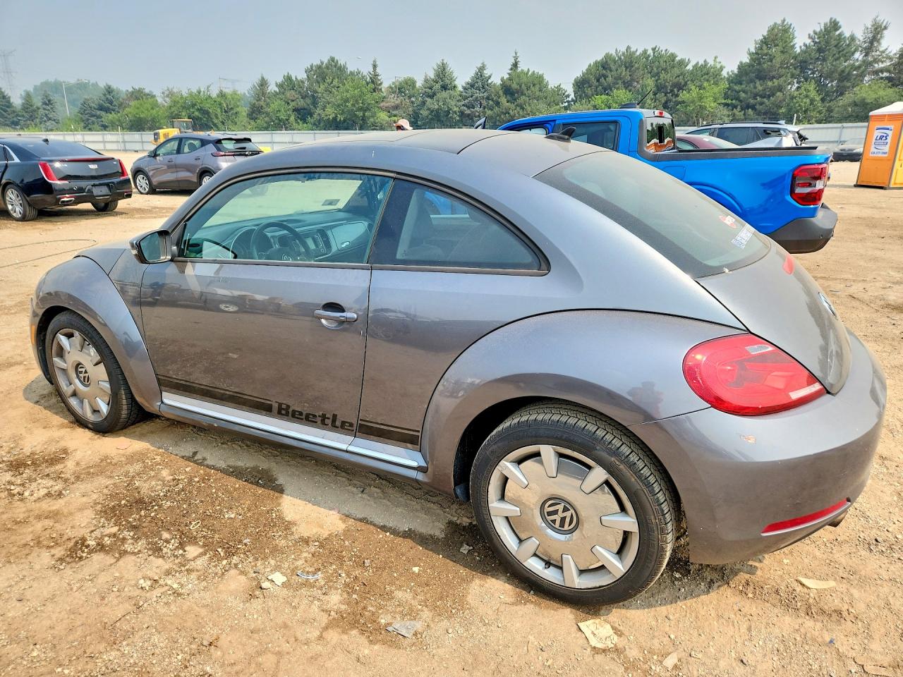 2014 Volkswagen Beetle Gray vin: 3VWJP7AT5EM613587