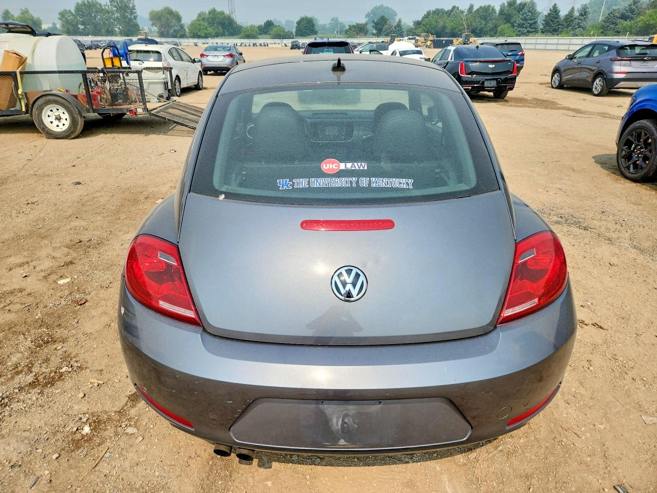 2014 Volkswagen Beetle Gray vin: 3VWJP7AT5EM613587