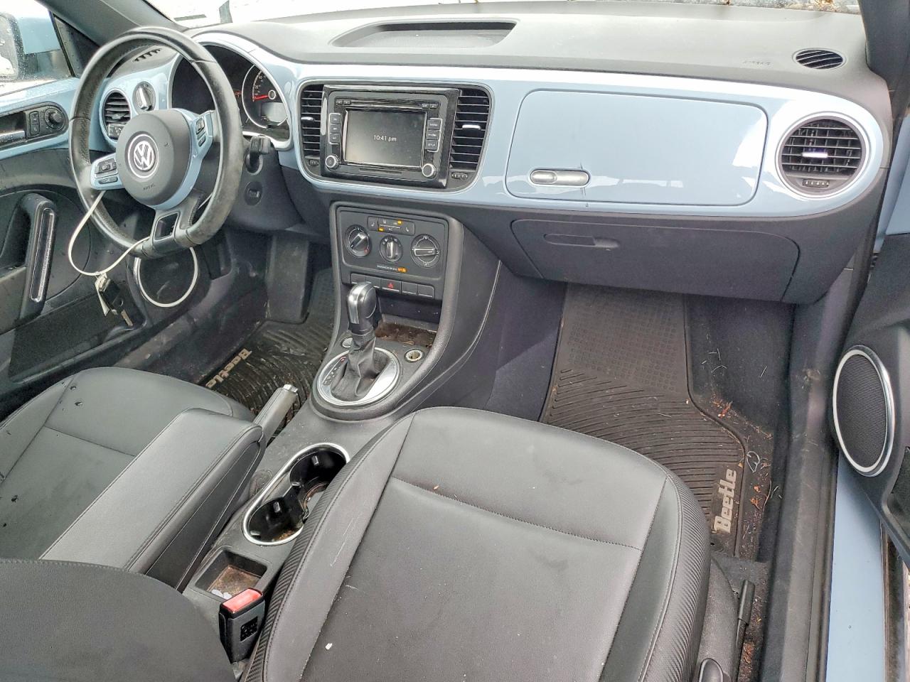 2014 Volkswagen Beetle Blue vin: 3VWJP7AT5EM615758
