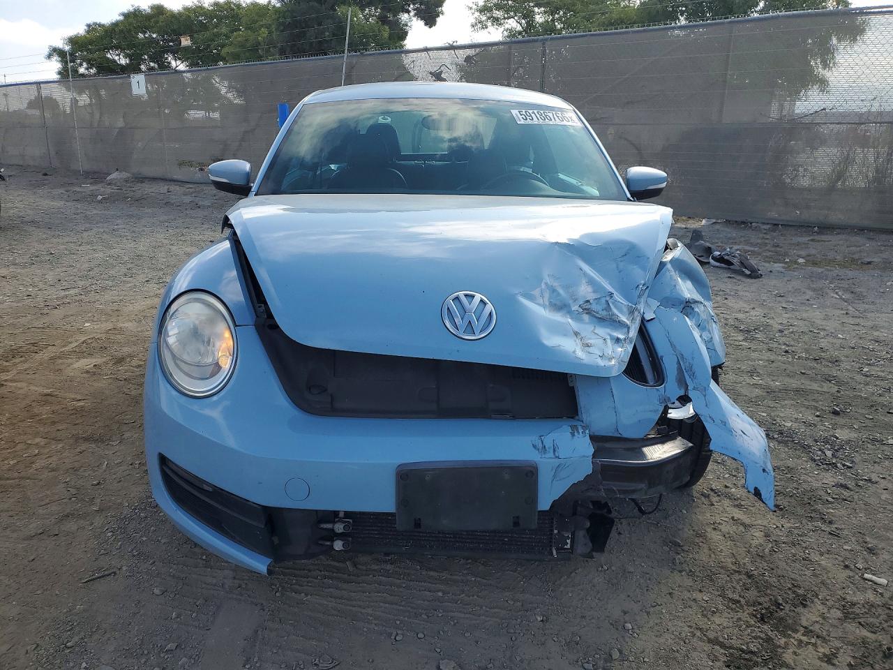 2012 Volkswagen Beetle Синий vin: 3VWJP7AT6CM603728