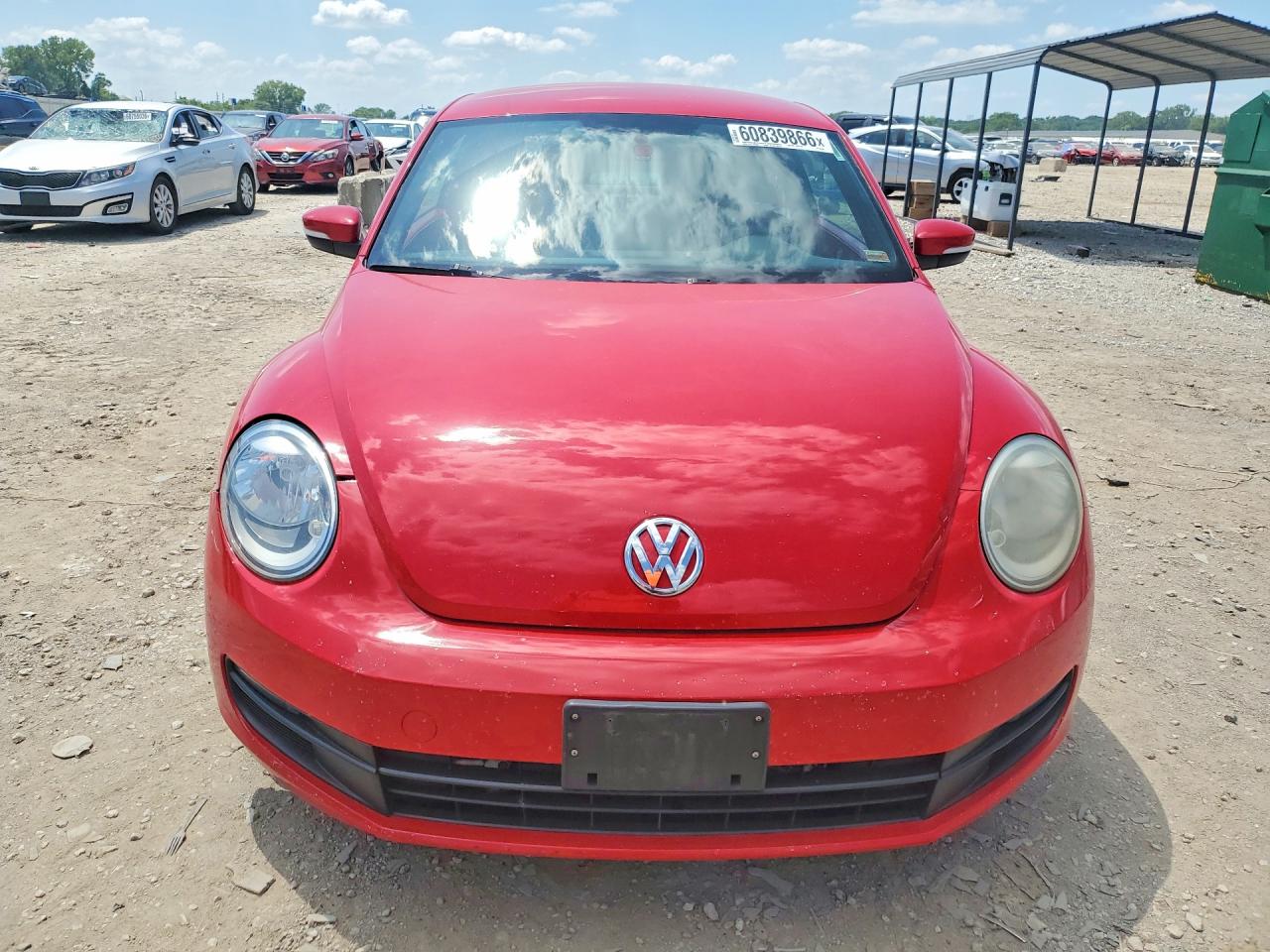 2013 Volkswagen Beetle Red vin: 3VWJP7AT6DM671948