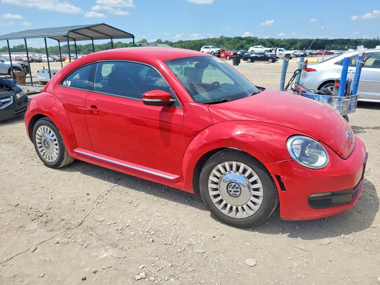 2013 Volkswagen Beetle Red vin: 3VWJP7AT6DM671948