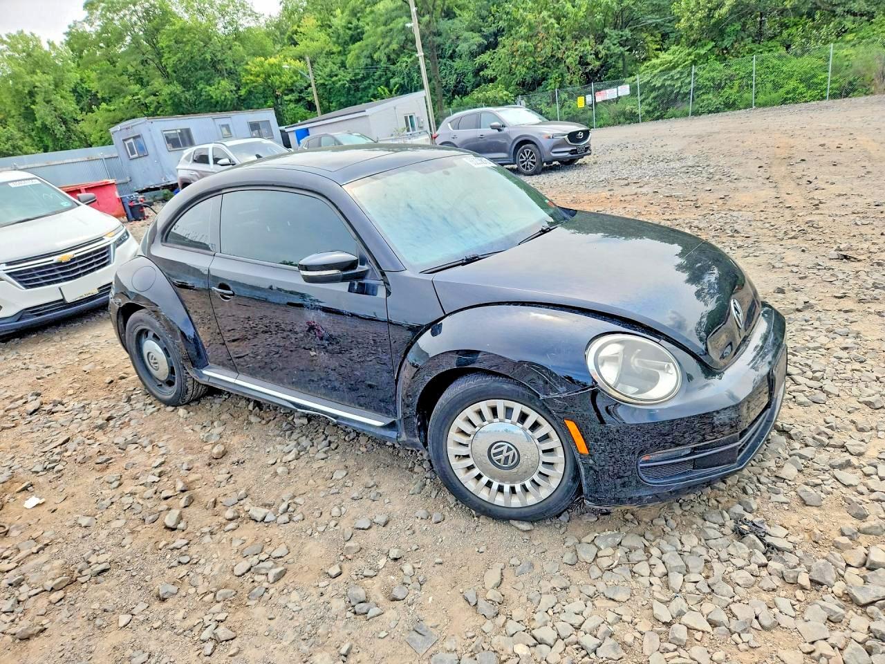 2014 Volkswagen Beetle Black vin: 3VWJP7AT6EM608415
