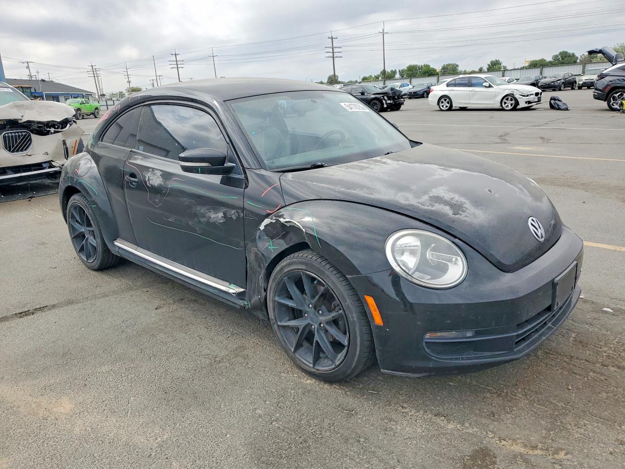 2012 Volkswagen Beetle Black vin: 3VWJP7AT7CM623258