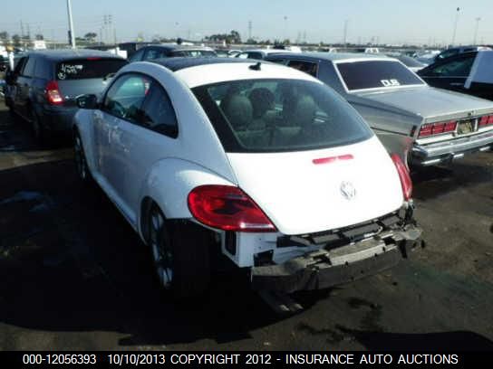 2012 Volkswagen Beetle 2.5l W/sunroof Sound & Nav vin: 3VWJP7AT7CM626788