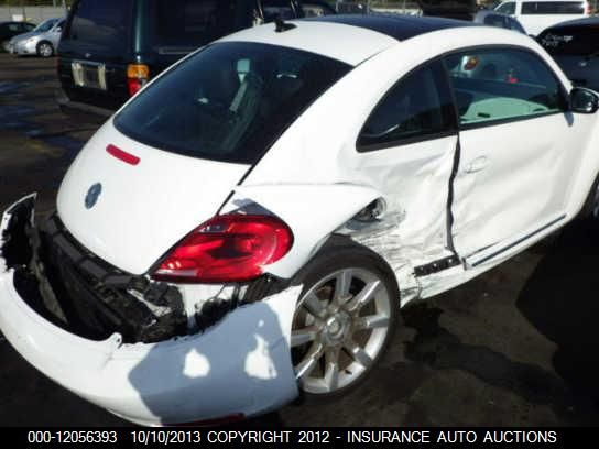 2012 Volkswagen Beetle 2.5l W/sunroof Sound & Nav vin: 3VWJP7AT7CM626788