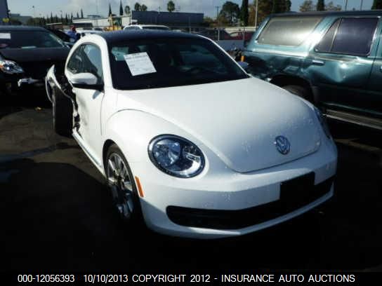 2012 Volkswagen Beetle 2.5l W/sunroof Sound & Nav vin: 3VWJP7AT7CM626788