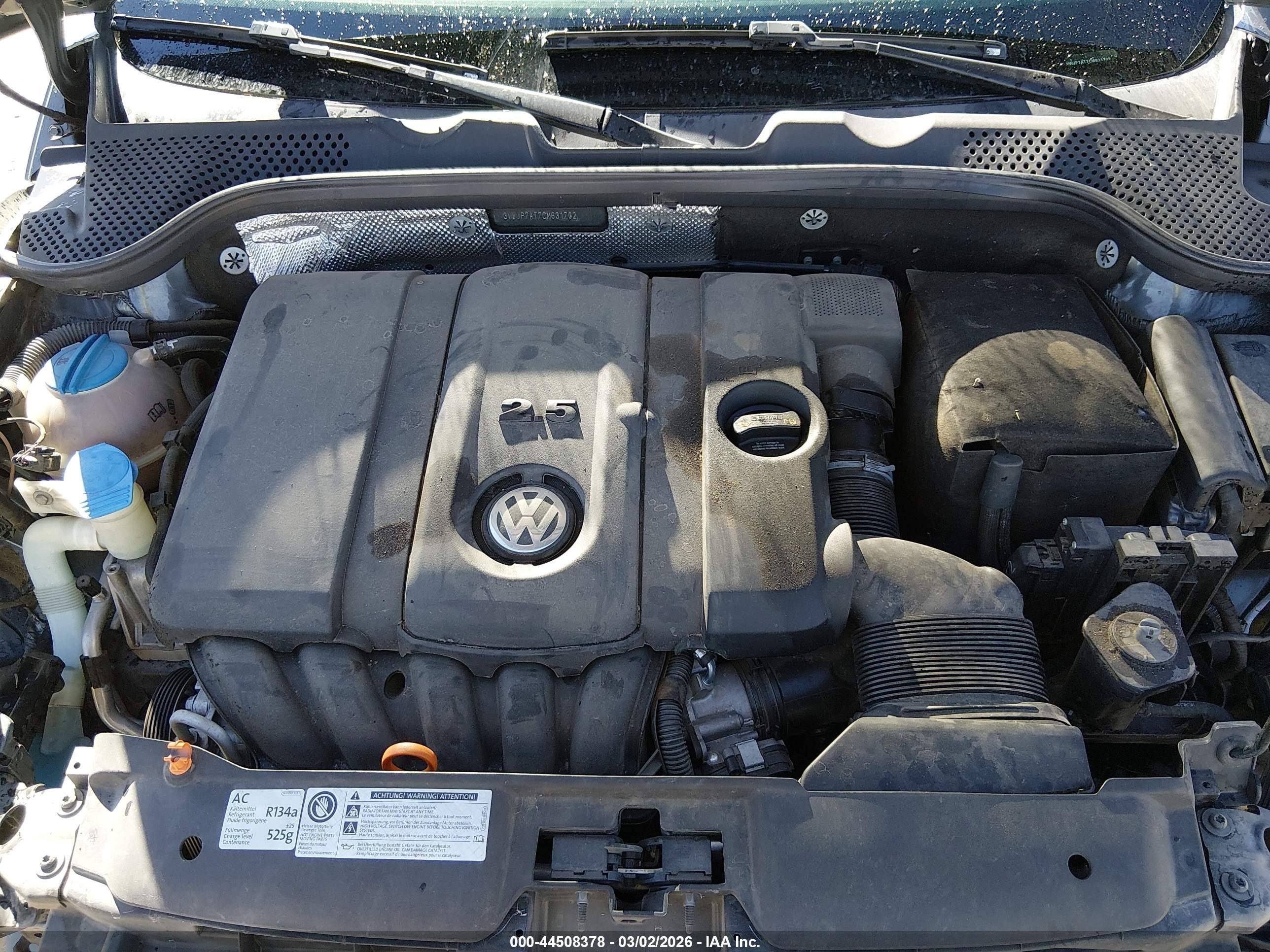 2012 Volkswagen Beetle 2.5l Black vin: 3VWJP7AT7CM631702