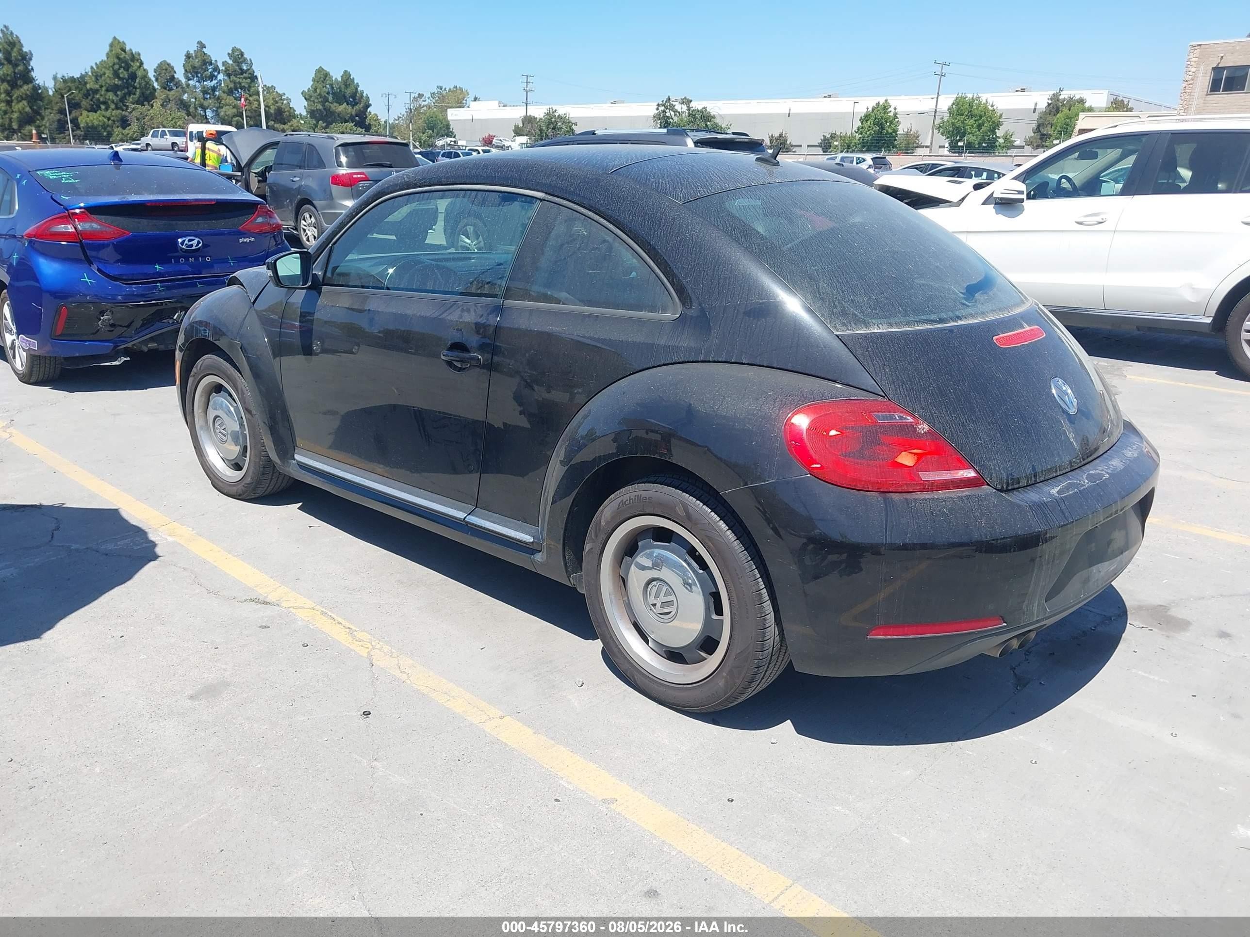 2012 Volkswagen Beetle 2.5l Black vin: 3VWJP7AT7CM632476