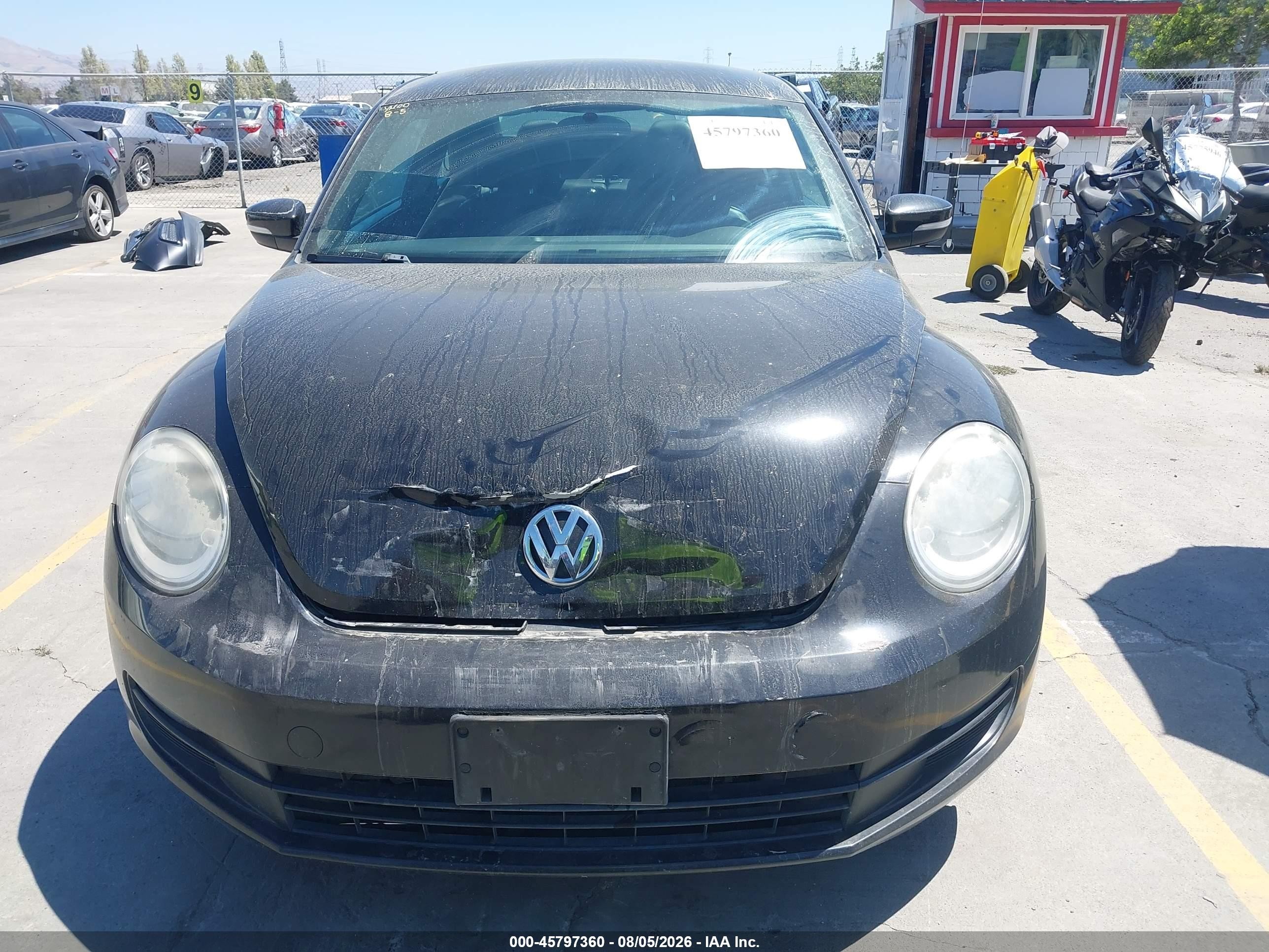 2012 Volkswagen Beetle 2.5l Black vin: 3VWJP7AT7CM632476