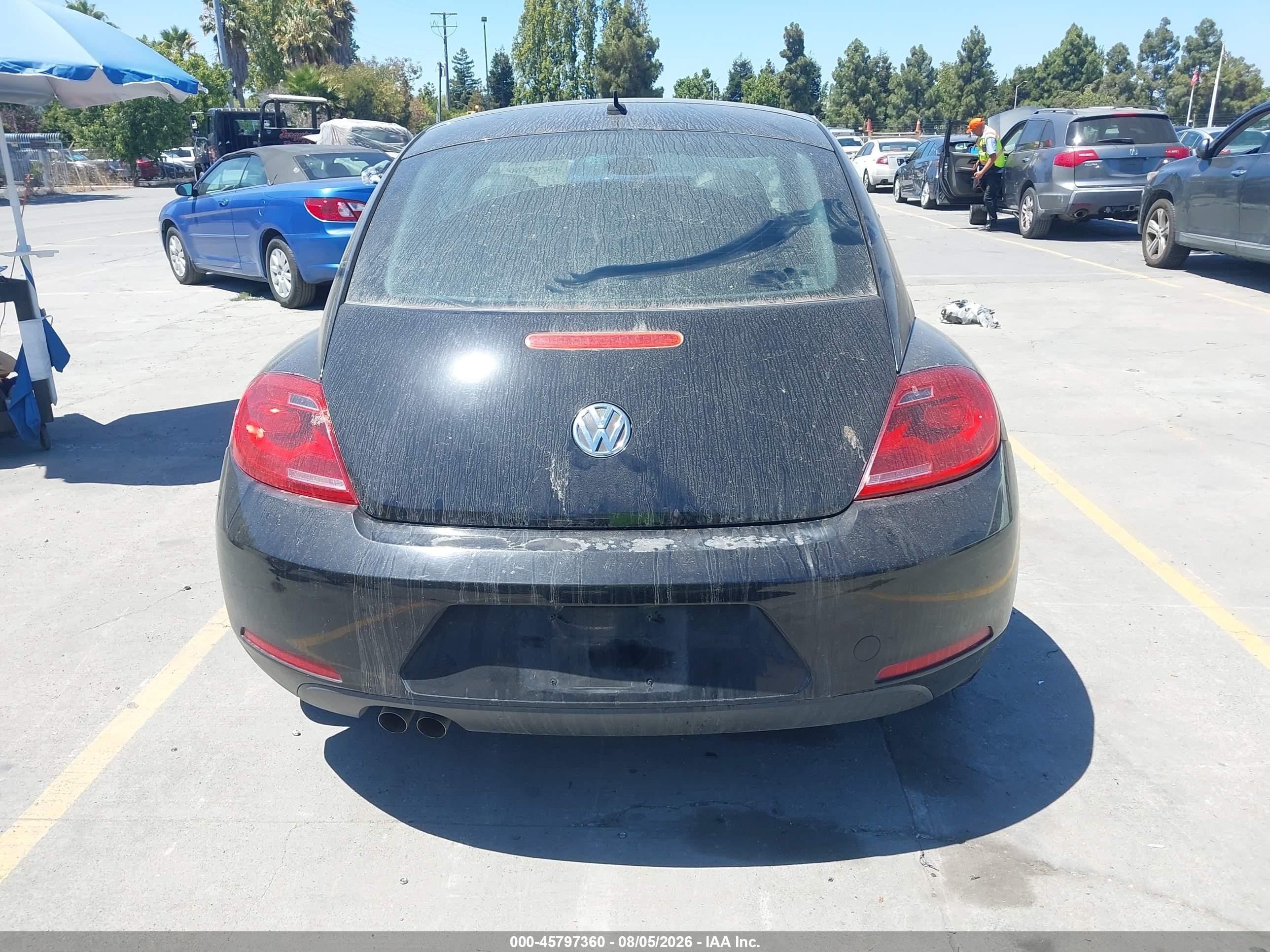 2012 Volkswagen Beetle 2.5l Black vin: 3VWJP7AT7CM632476