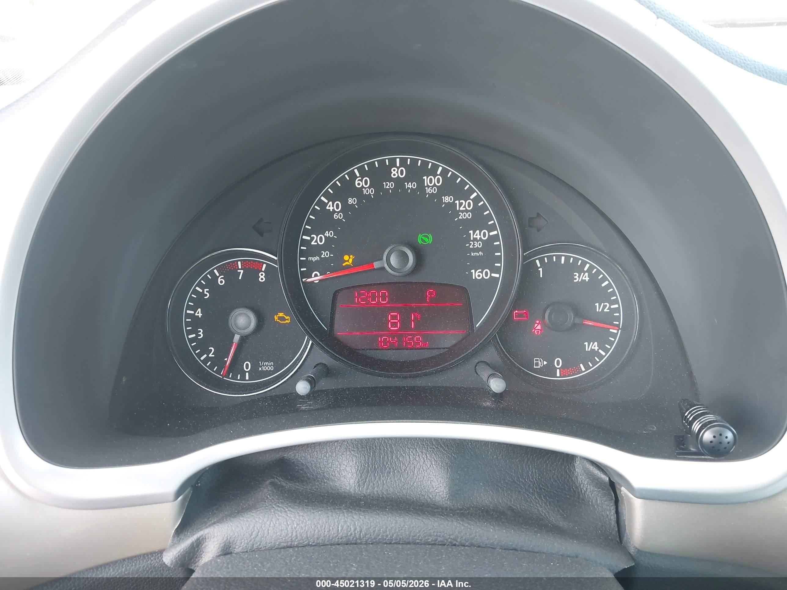 2012 Volkswagen Beetle 2.5l Gold vin: 3VWJP7AT7CM645700