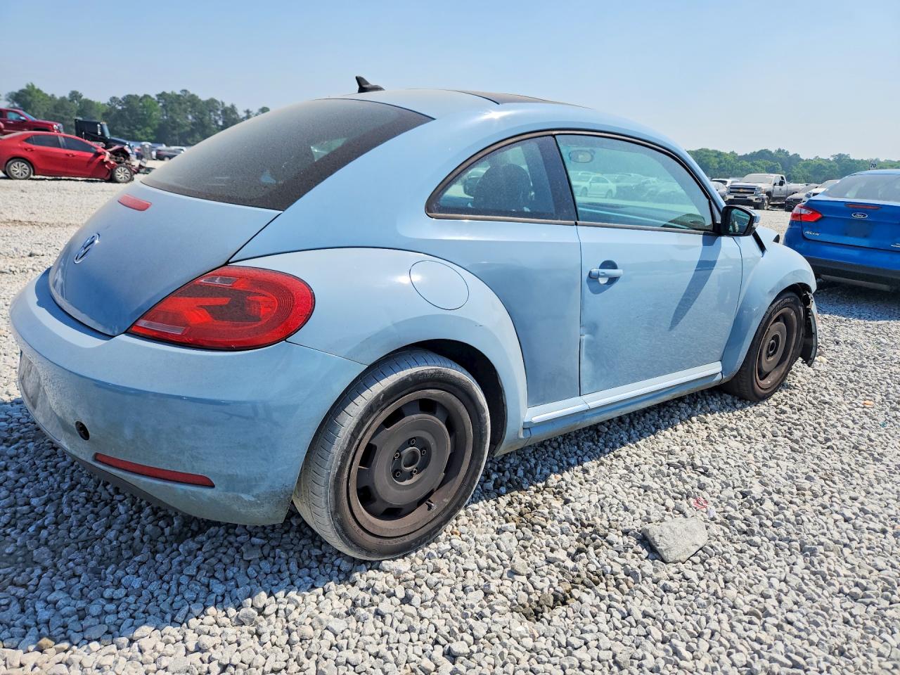2012 Volkswagen Beetle Blue vin: 3VWJP7AT8CM612849