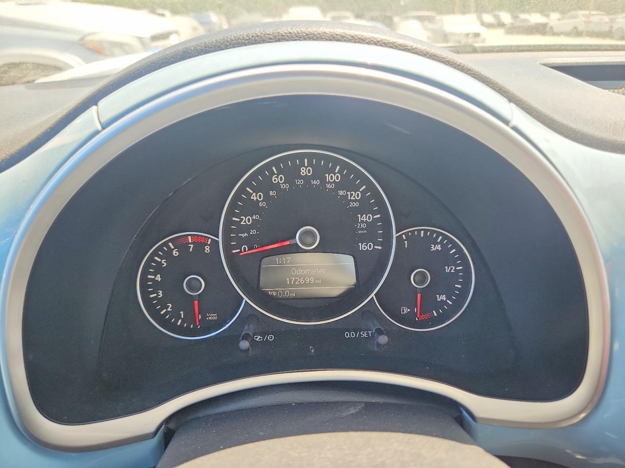 2012 Volkswagen Beetle Blue vin: 3VWJP7AT8CM612849