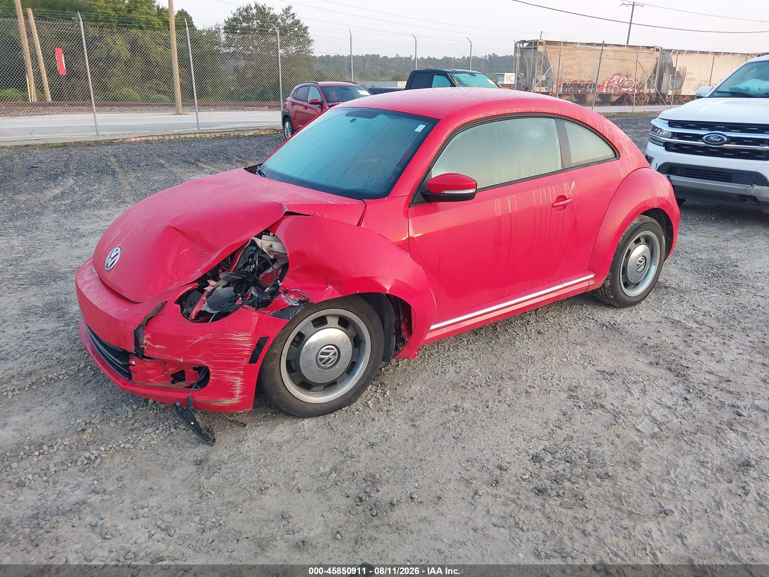 2012 Volkswagen Beetle 2.5l Red vin: 3VWJP7AT8CM646189