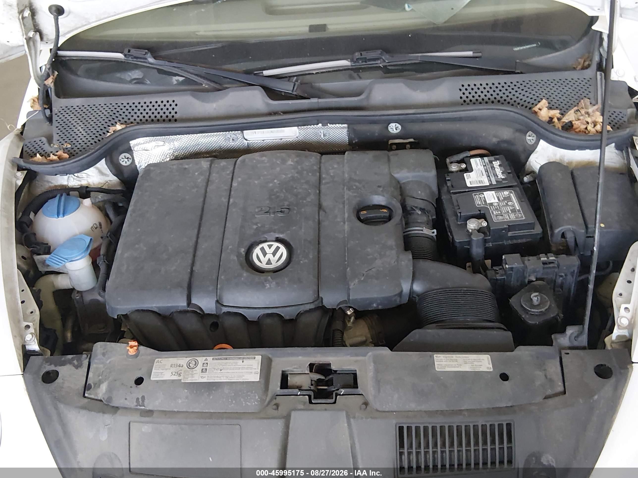 2012 Volkswagen Beetle 2.5l White vin: 3VWJP7AT8CM659380