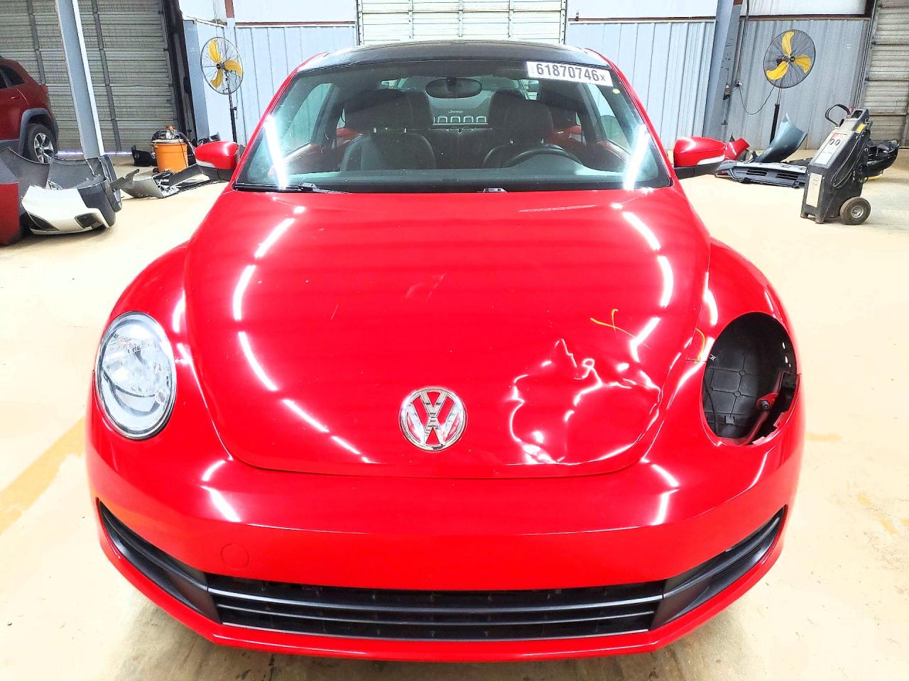 2013 Volkswagen Beetle Classic Red vin: 3VWJP7AT9DM620623