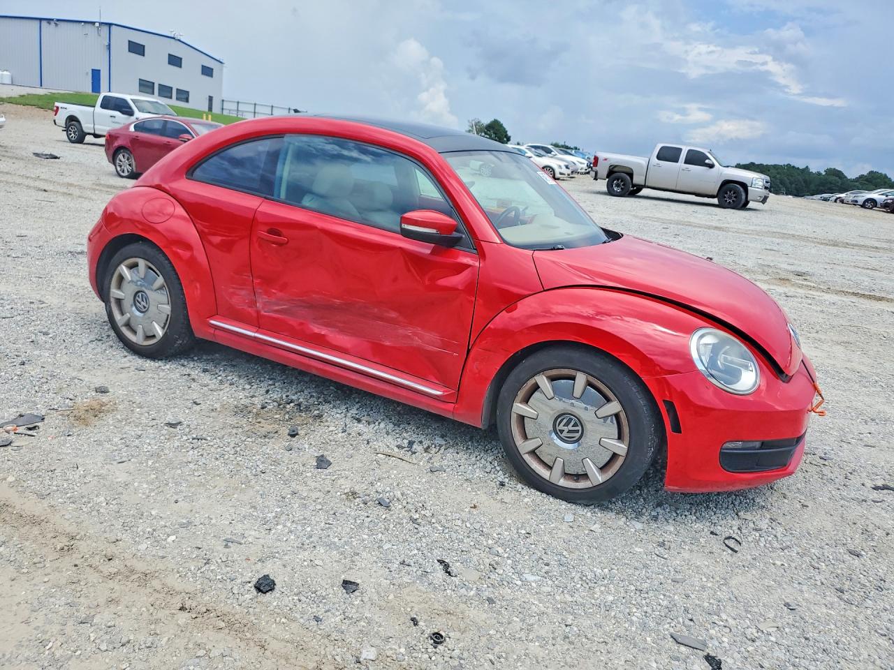 2013 Volkswagen Beetle Red vin: 3VWJP7AT9DM686394